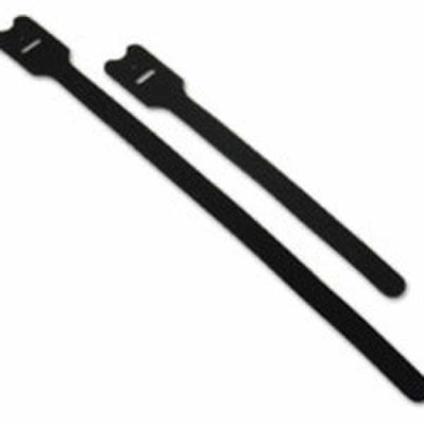 C2G Screw-mountable Hook-and-Loop Cable Ties Black cable tie
