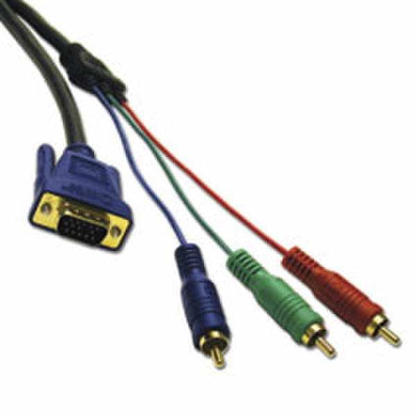 C2G 12ft Ultima™ HD15 to RCA HDTV Component Video Breakout Cable 3.6m VGA (D-Sub) 3 x RCA