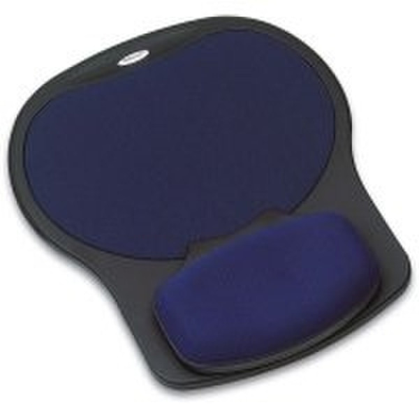 Fellowes Easy Glide Gel Wrist Rest & Mouse Pad Sapphire/Black Черный коврик для мышки