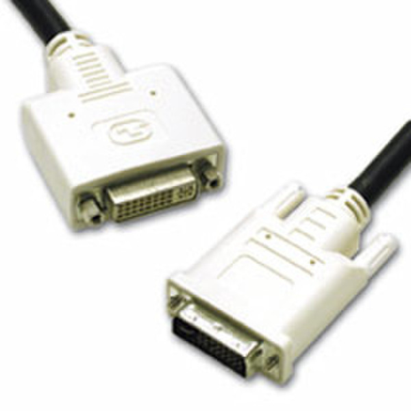 C2G DVI-I M/F Dual Link Digital/Analog Video Extension Cable 2m 2m DVI-I DVI-I Black DVI cable