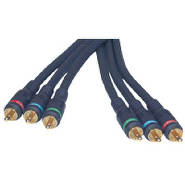 C2G 50ft Velocity™ Component Video Cable 15m 3 x RCA 3 x RCA Blau Component (YPbPr)-Videokabel