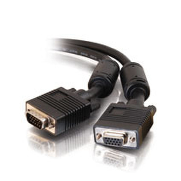 C2G 6ft Pro Series HD15 M/F UXGA Monitor Extension Cable 1.8m VGA (D-Sub) VGA (D-Sub) Black VGA cable