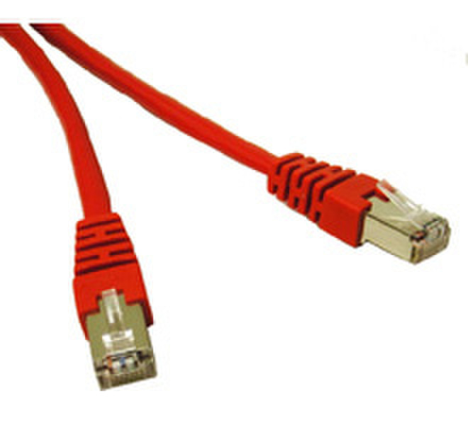 C2G Shielded Cat5E Molded Patch Cable Red 10ft 3м Красный сетевой кабель