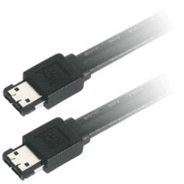 C2G External Serial ATA Cable 2m 2м Черный кабель SATA