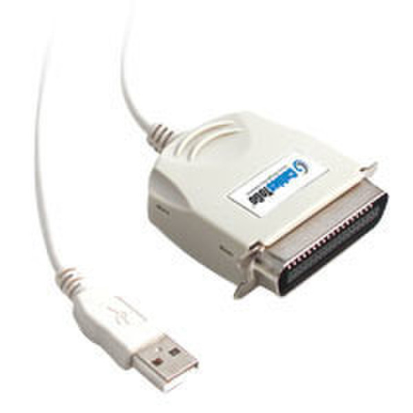 C2G Port Authority USB IEEE-1284 Parallel Printer Adapter Cable 6ft USB A Centronics 36 кабельный разъем/переходник