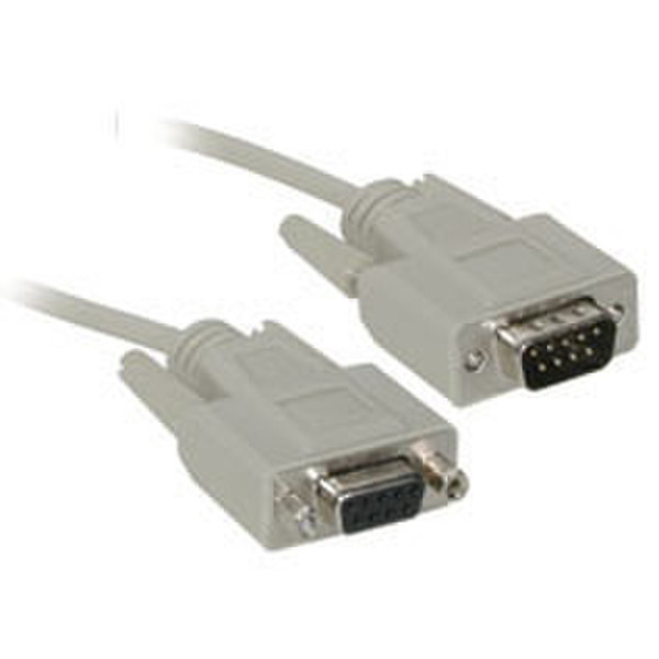 C2G DB9 M/F Extension Cable, Beige 50ft 15.24м сетевой кабель