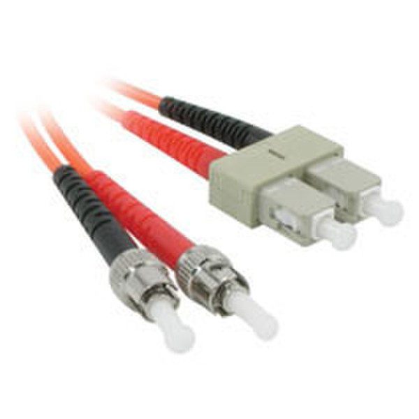C2G 3m ST/SC Duplex 62.5/125 Multimode Fiber Patch Cable 3m ST SC Orange Glasfaserkabel
