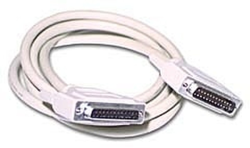 C2G IEEE-1284 DB25 M/F Parallel Printer Extension Cable 10ft 3m Beige printer cable