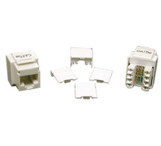 C2G Cat5E RJ45 Keystone Jack White RJ45 Белый кабельный разъем/переходник