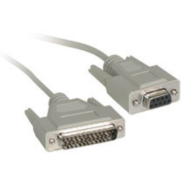 C2G DB25M to DB9F Null Modem Cable 6ft 1.83м сетевой кабель