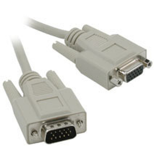 C2G Economy HD15 M/F SVGA Monitor Extension Cable 10ft 3м VGA (D-Sub) VGA (D-Sub) VGA кабель
