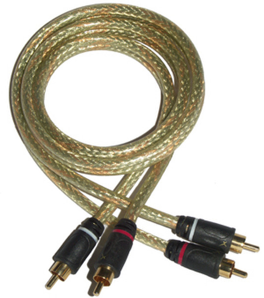 GoldX PlusSeries® Analog Audio Cable 12ft 3.6m 2 x RCA 2 x RCA audio cable