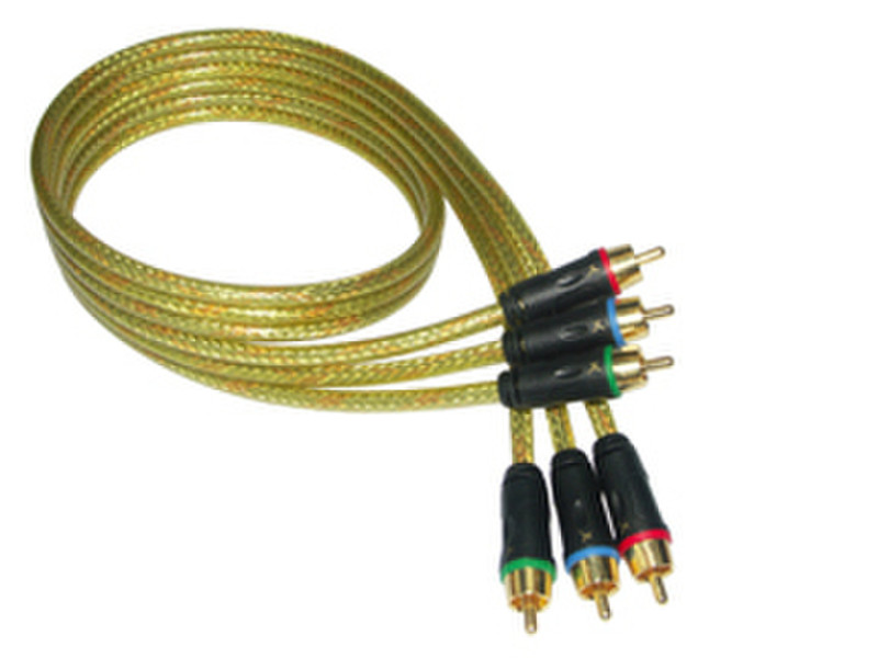 GoldX PlusSeries® Hi-Def Component Video Cable W/ Premium Connector 6ft 1.8м 3 x RCA 3 x RCA компонентный (YPbPr) видео кабель