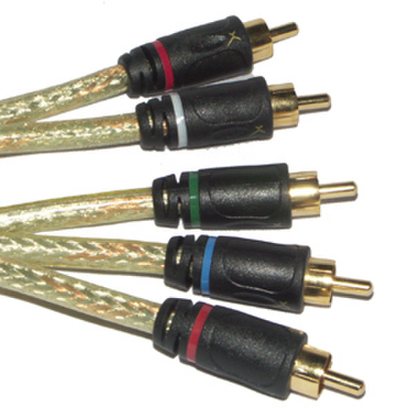 GoldX PlusSeries® Hi-Def Component Video Cable Kit 6ft 1.8m component (YPbPr) video cable