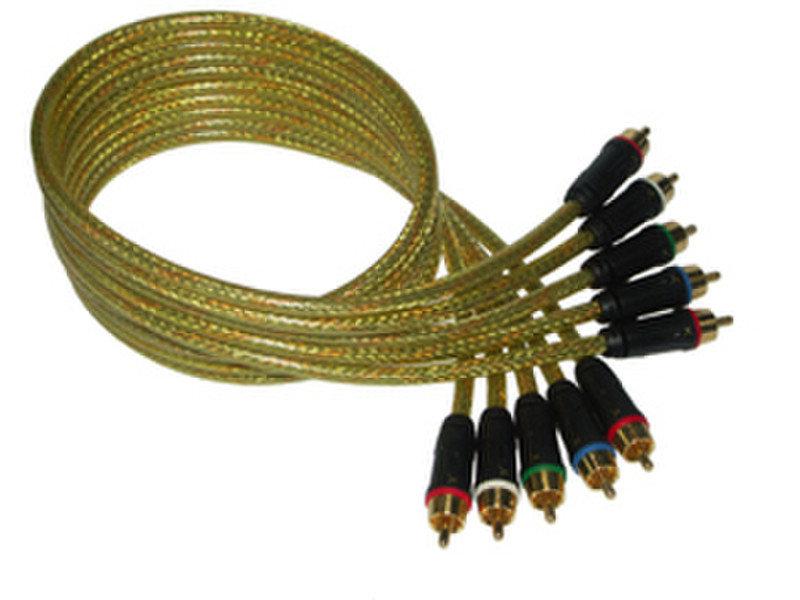 GoldX PlusSeries® Hi-Def Component Video Cable Kit W/ Premium Connector 6' 1.8m component (YPbPr) video cable