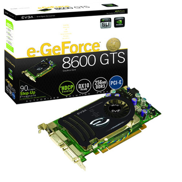 EVGA 256-P2-E761-AR GeForce 8600 GTS GDDR3 Grafikkarte