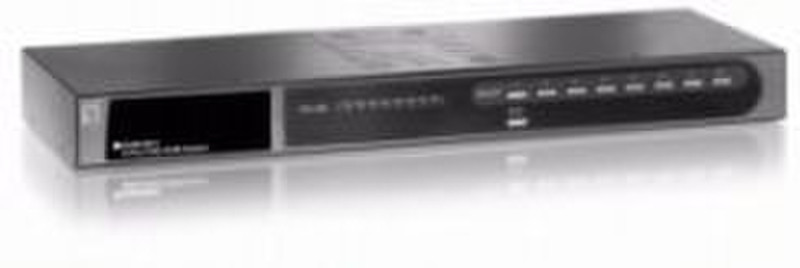 CP Technologies 8-Port PS2 KVM Switch Silber Tastatur/Video/Maus (KVM)-Switch