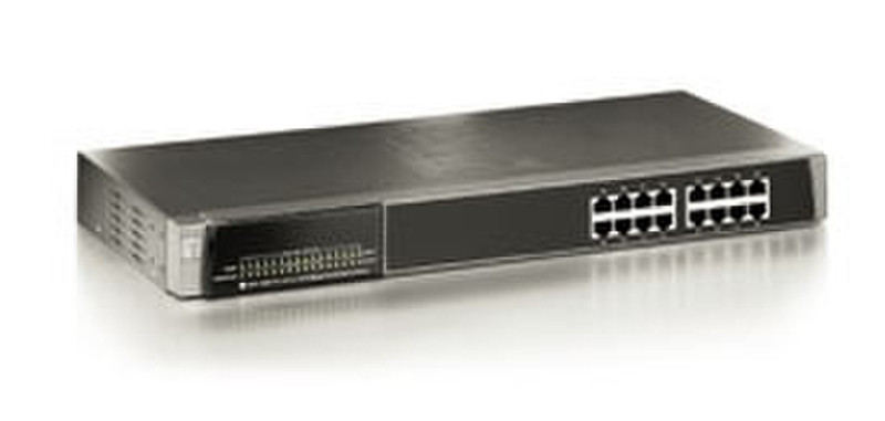 CP Technologies FSW-1609TFX Неуправляемый Power over Ethernet (PoE) Черный сетевой коммутатор