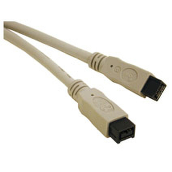 C2G IEEE-1394B Firewire® 800 9-pin/9-pin Cable 2m 2m Grey firewire cable