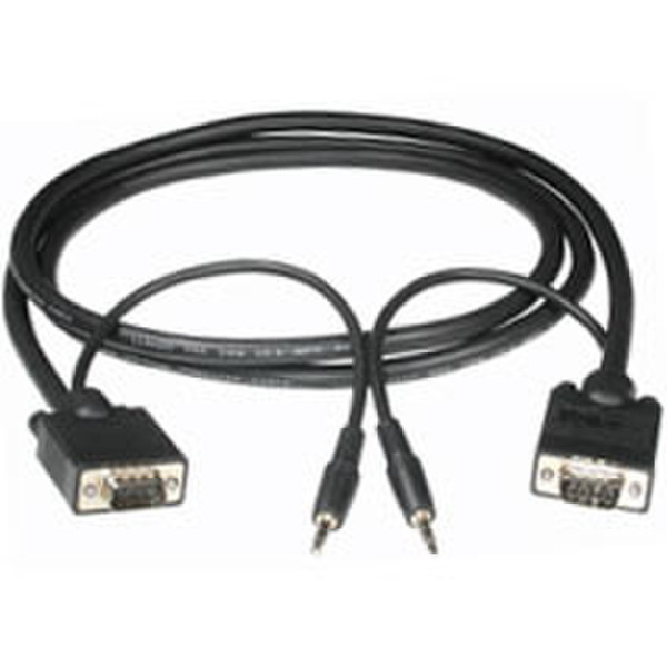 C2G 6ft HD15 M/M UXGA Monitor Cable w/ 3.5mm Audio 1.8m VGA (D-Sub) + 3.5mm VGA (D-Sub) + 3.5mm VGA cable