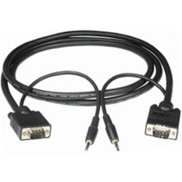 C2G 25ft HD15 M/M UXGA Monitor Cable w/ 3.5mm Audio 7.5m VGA (D-Sub) + 3.5mm VGA (D-Sub) + 3.5mm Black VGA cable