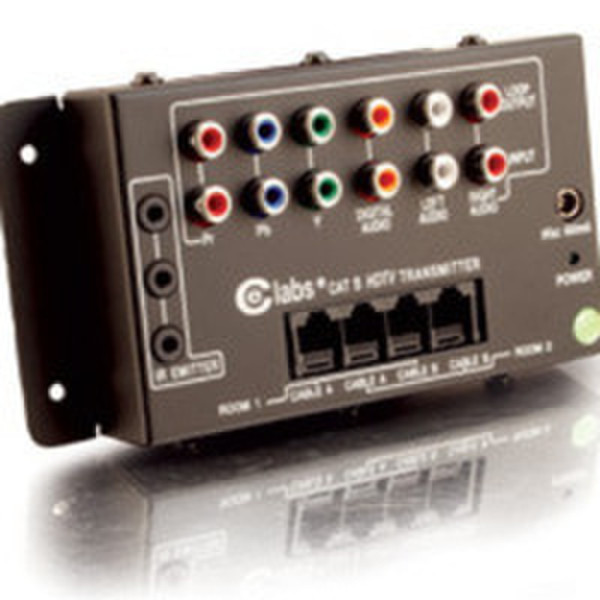 C2G HDTV Audio/Video Over Cat5 Black network splitter