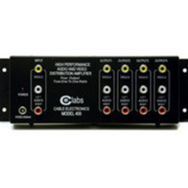 C2G Distribution Amplifier Black network splitter