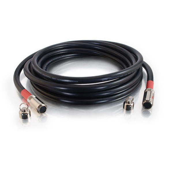 C2G RapidRun™ Digital Runner Cable 65ft 19.8m Black coaxial cable