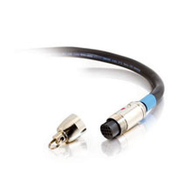 C2G RapidRun™ Multimedia Runner - Plenum Rated 15ft 4.57m Black coaxial cable
