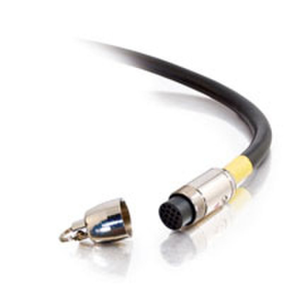 C2G RapidRun™ PC/Video (UXGA) Runner™ Cable - Plenum-Rated, 50ft 15.24m Black coaxial cable