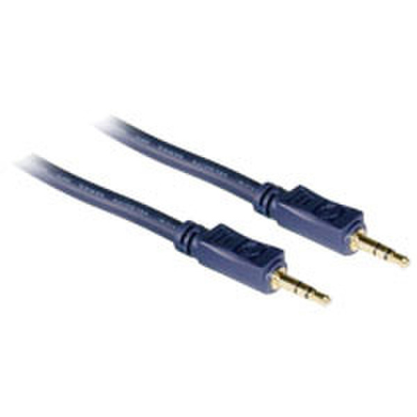 C2G 25ft Velocity™ 3.5mm Stereo Audio Cable M/M 7.5м 3,5 мм 3,5 мм Синий аудио кабель