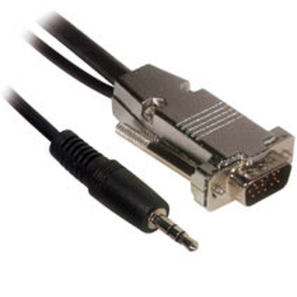 C2G 25ft Plenum-Rated HD15 M/F UXGA Extension Cable w/ 3.5mm Audio 7.5m VGA (D-Sub) + 3.5mm VGA (D-Sub) + 3.5mm Black VGA cable