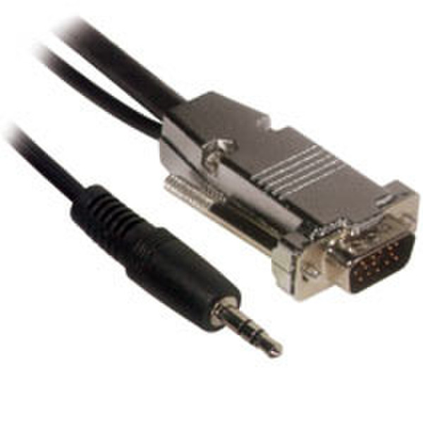 C2G 35ft Plenum-Rated HD15 M/F UXGA Extension Cable w/ 3.5mm Audio 10.5m VGA (D-Sub) + 3.5mm VGA (D-Sub) + 3.5mm Black VGA cable
