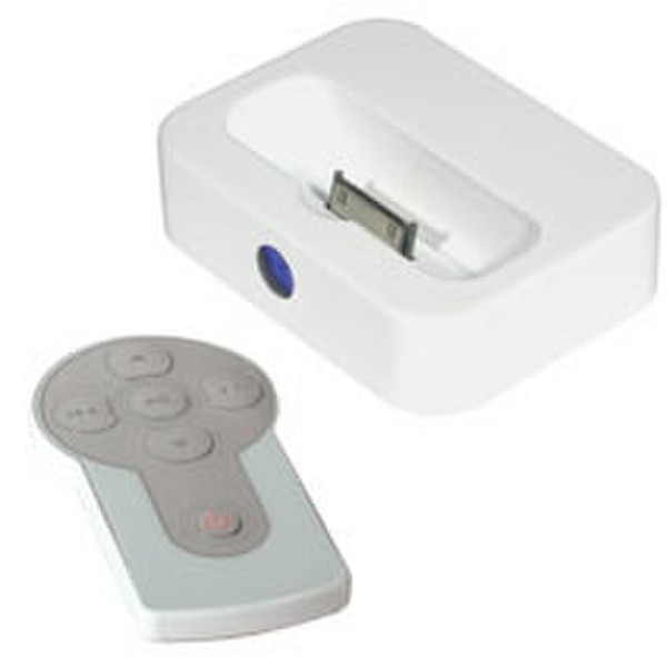 C2G iPod®-Compatible A/V Docking Station with Remote, White White