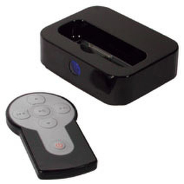 C2G iPod®-Compatible A/V Docking Station with Remote, Black Черный