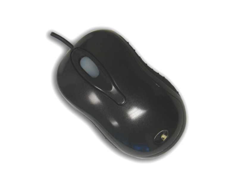 Adesso Mini Laser Mouse with scrolling wheel USB Laser 1600DPI Schwarz Maus