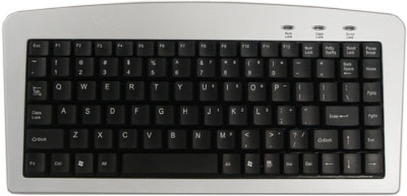 Adesso 88 Key Mini Keyboard USB+PS/2 keyboard