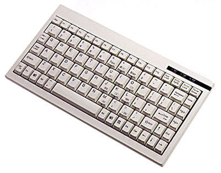 Adesso Mini keyboard with embedded numeric keypad (White) USB QWERTY White keyboard