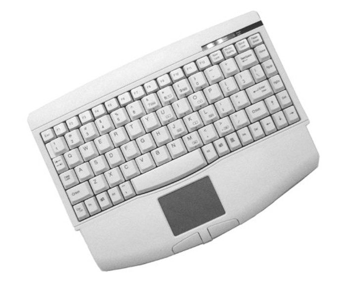 Adesso Mini-Touch Keyboard with Touchpad (White) PS/2 QWERTY White keyboard