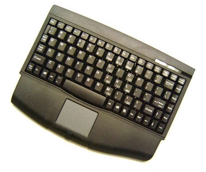 Adesso Mini-Touch Keyboard with Touchpad (Black) USB+PS/2 QWERTY Black keyboard