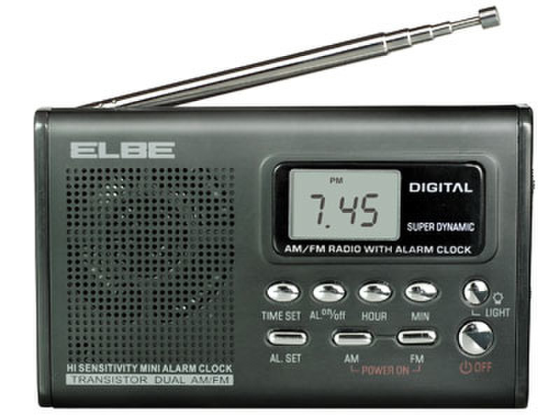 ELBE RF-25 Tragbar Digital Schwarz Radio