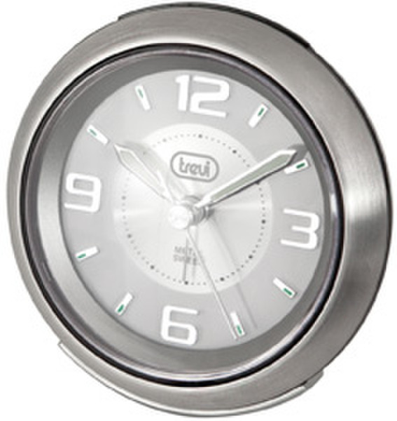 Trevi SL 3090 M Quartz table clock round Stainless steel