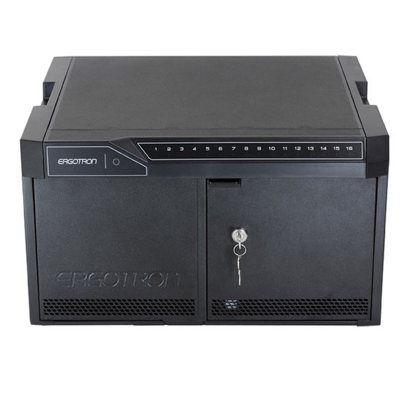 Ergotron 24-327-085 Portable device management cabinet Черный тележки / шкаф управления портативными устройствами