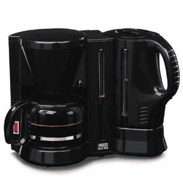 Princess Royal Twin Black Drip coffee maker 2L 10-12cups Black