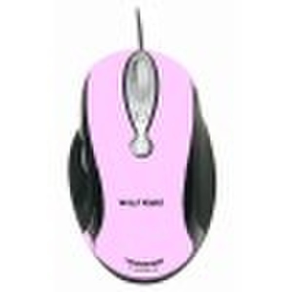 Wolfking Trooper Gaming Mouse, Pink USB Laser 2200DPI Pink mice