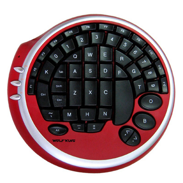 Wolfking WARRIOR Gamepad, Red USB keyboard