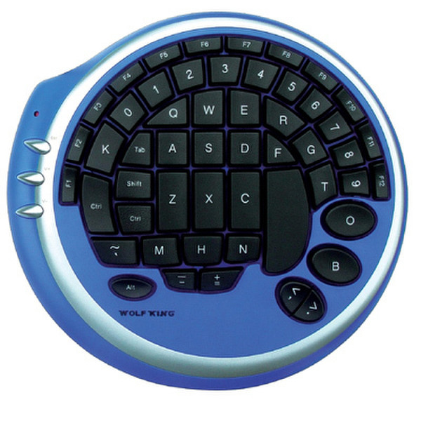 Wolfking WARRIOR Gamepad, Blue USB Blue keyboard