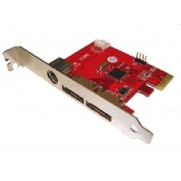 Wiebetech PCIe, 2 external SATA (Mac/PC) SATA Schnittstellenkarte/Adapter