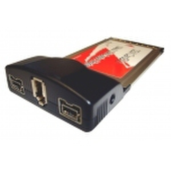 Wiebetech CardBus Host Adapter, 3 Port FireWire Adapter интерфейсная карта/адаптер