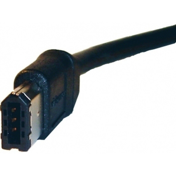 Wiebetech FireWire Cable 6-4 (400-iLink), 6ft 1.83m Schwarz Firewire-Kabel